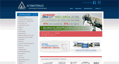 Desktop Screenshot of altamateriales.com.mx